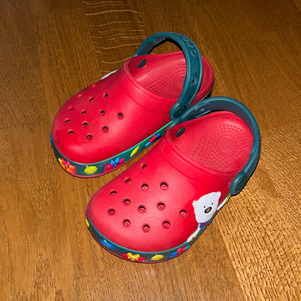 Christmas Light Up Crocs